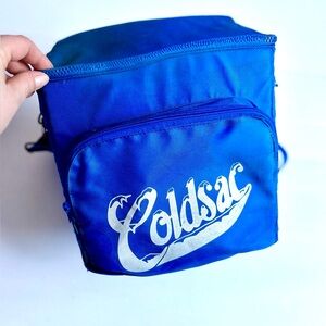 Vintage Coca-Cola Blue Soft Cooler Bag Adjustable Strap